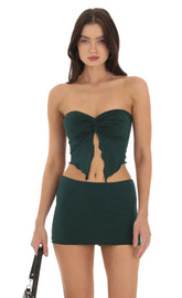 Strapless Twist Two Piece Set