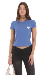 Heart Beverly Hills T-Shirt in Blue