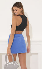 Racer Back Top in Black