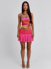 Lucy'S Hallie Mini Skirt Pink