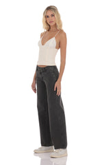 Low Rise Cross Jeans in Black