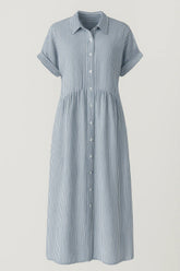 Chic Women'S Midi Dress With Handy Pockets