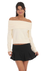 Pleated Skort in Black