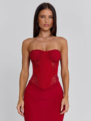 Alexiam Maxi Dress Red
