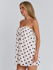 Auralie Mini Dress Cream Polka Dot
