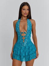 Jenna Mini Dress Teal
