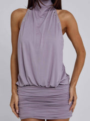 Nalaya Mini Dress Dusty Purple