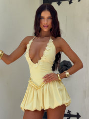 Paislee Mini Dress Yellow