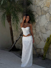 Lucy'S Catherine Skirt Ivory