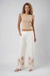 Royal Palm Linen Pants