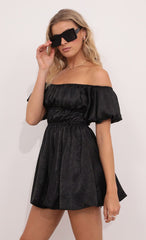 Off The Shoulder Dress in Black