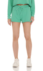 Sweat Shorts in Lime Green