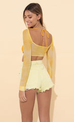 Long Sleeve Top in Yellow