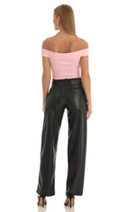 Mesh Illusion Bodysuit in Pink
