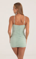 Halter Bodycon Dress in Green