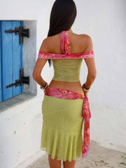 Lucy'S Pippin Midi Skirt Pina Colada