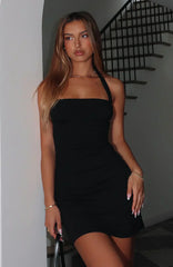 Can'T Relax Halter Mini Dress Black