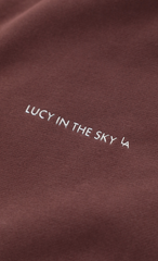 Fleece Straight Sweatpants in Brown