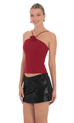 Florette Top in Red