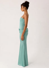 Adara Corset Maxi Dress Blue