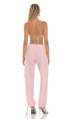 Sequin Two Piece Set in Pink
