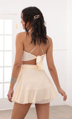 Wrap Set in Ivory Polka Dot Chiffon