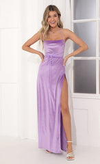 Velvet Lux Maxi in Purple