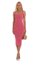 Crochet Dress in Pink