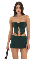 Strapless Twist Two Piece Set