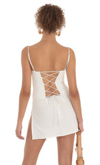 Sweetheart Corset Dress in White