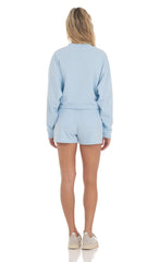 Sweat Shorts in Baby Blue