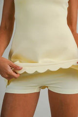Country Club Scallop Mini Dress