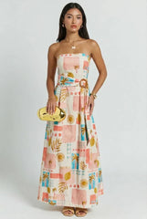 Poolside Mosaic Maxi Dress
