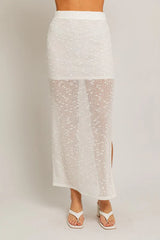 Cocoa Island Fitted Midi Skirt