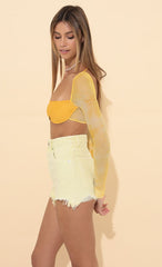 Long Sleeve Top in Yellow