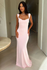 Elai Open Back Maxi Dress - Pink