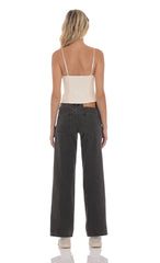 Low Rise Cross Jeans in Black