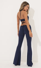 Two Piece Set in Shimmer Blue
