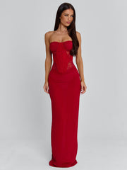 Alexiam Maxi Dress Red
