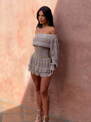 Diane Mini Dress Taupe