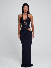 Mutia Maxi Dress Navy