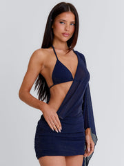 Nayeli Two Piece Mini Dress Navy