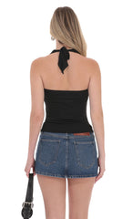 Starfish Two Piece Top Set in Black