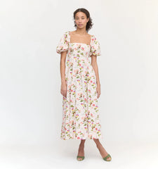Couturebud The Matilda Dress - Pink Bluebonnet