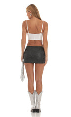 Shimmer Skirt in Black