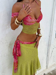 Lucy'S Pippin Midi Skirt Pina Colada