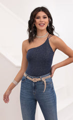 Sparkling Bodysuit in Sapphire