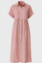 Ladies' Elegant Midi Dress With Pockets