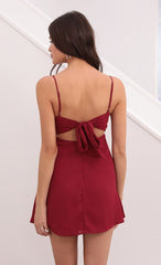 Dress in Burgandy
