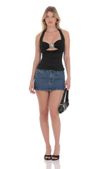 Starfish Two Piece Top Set in Black